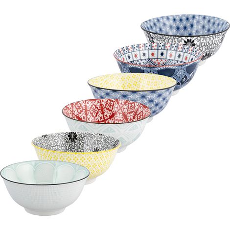 INSALATIERA 'ARABESQUE' Ø cm. 18 x h.8 - fantasie assortite 6 PZ