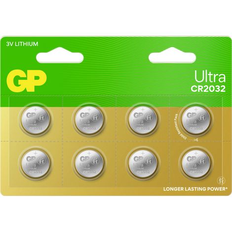 GP Knopfzelle CR2032 3 V 8 St. 220 mAh Lithium