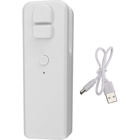 Mini scelleuse de sacs rechargeable 400 mAh, portable, magnétique, pour sachets plastiques de snacks (blanc).