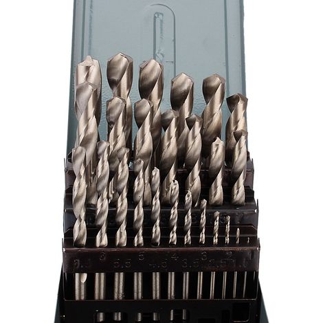 Set mit 25 hochwertigen HSS-Metallbohrern, 1-13 mm, für präzises Bohren (1/5)