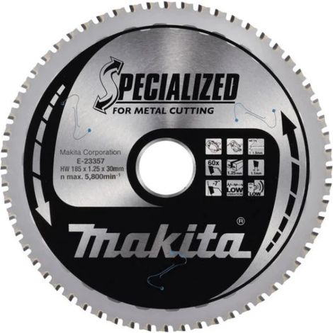 Makita Lama TCT Specialized per sega circolare 185x30 mm 60 denti E-23357