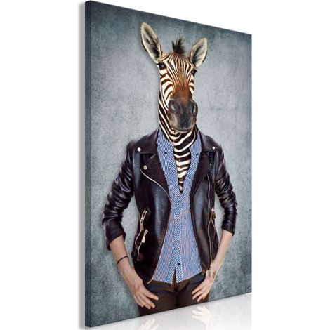 Tableau Imprimé "Zebra Ewa" 40 x 60 cm (1/2)