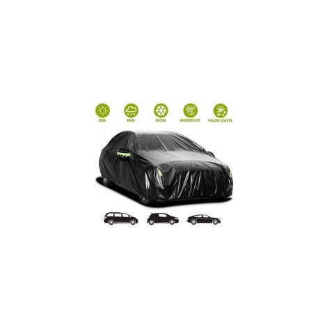 Bâche pour voiture extérieure imperméable – Housse de protection étanche en tissu Oxford – 490x180x150cm – Sangles cousues doubles (1/5)