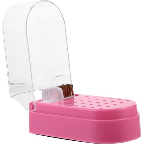Boîte de rangement pour embouts de ponceuse à ongles - Matériel pour la présentation et l'organisation des outils de manucure en salon de beauté (1/5)