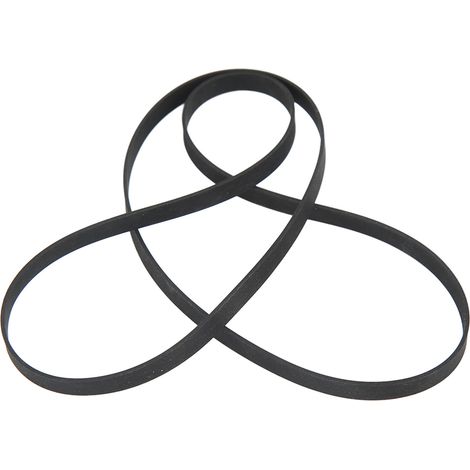 Courroie de remplacement pour platine vinyle noire, caoutchouc d'entraînement, 49 cm, accessoire tourne-disque (1/5)