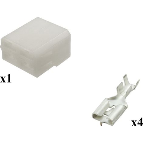 Kit Connettore Series 250 Faston 6,3 Maschio 4 Vie