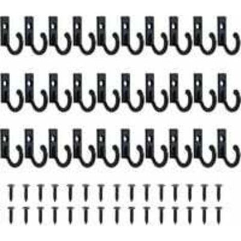Lot de 30 Petits Crochets Vintage Support Mural pour Porte-clés à Crochets Suspendue Crochets Bijoux Crochets À Clé Pour Vêtements Crochet Patère Avec Vis Patère Porte Manteau pour Mural Salle de Bain (1/5)