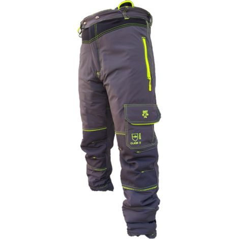 Pantalón anti-corte altura bi-elástico motosierra clase 2 pirineo asfalto XL
