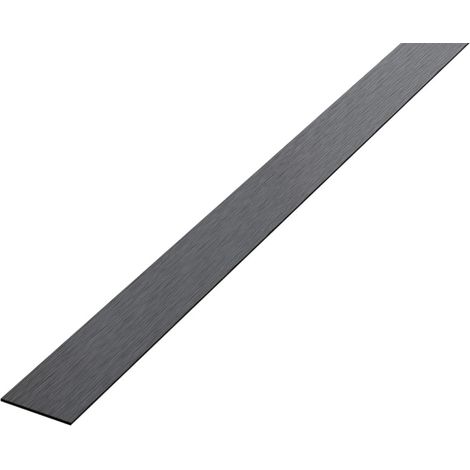 Dekorative Wandleiste aus Edelstahl 20 mm x 900 mm - Schwarz Satiniert