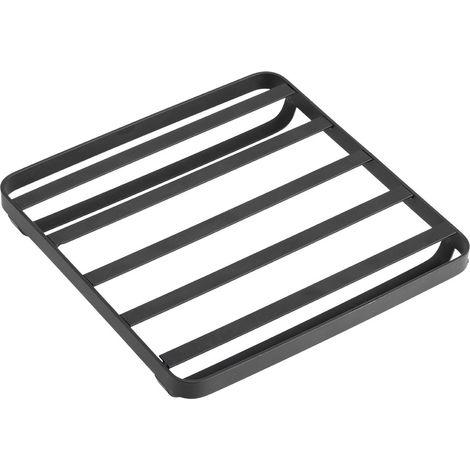 Dessous de plat pour plats chauds - 180 mm x 183 mm x 25 mm - Noir mat - Protection des surfaces - Accessoires de cuisine (1/3)