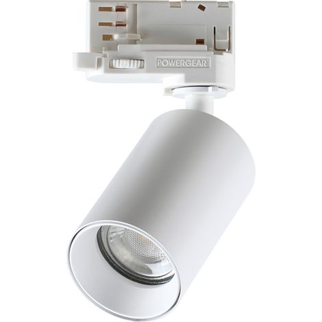 Faretto Binario Byte Metallo Bianco 1 Luce Gu10 7W 3000K Luce Calda (1/2)