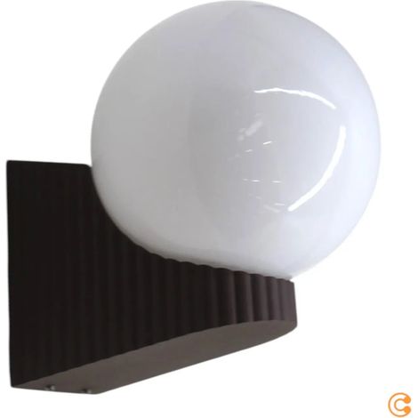 [NEUWERTIG] B-Ware Nordlux Wandleuchte Wandlampe Hayley Braun Kugel Glas Matt E27 Led Aluminium