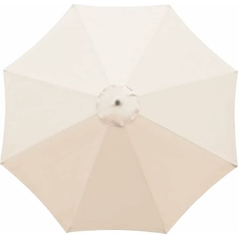 Copertura di ricambio per ombrellone 8 stecche 3 m, impermeabile, anti UV, tessuto di ricambio - Beige (1/5)