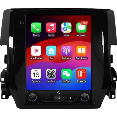 Lettore multimediale per auto, touchscreen, supporta diversi formati, compatibile con Honda Civic 2015-2020, P3-CP (2G 64G-4CORE) (1/2)
