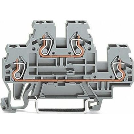 WAGO GmbH& Co. KG Doppelstockklemme 0,08-2,4mmq grau L/L 870-501 (1/4)