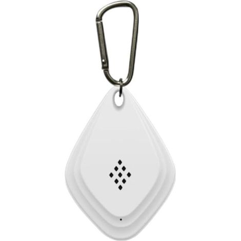 (Blanc) Répulsif anti-moustiques extérieur, répulsif anti-moustiques ultrasonique portable, répulsif électronique anti-moustiques alimenté par USB avec crochet noir (1/4)