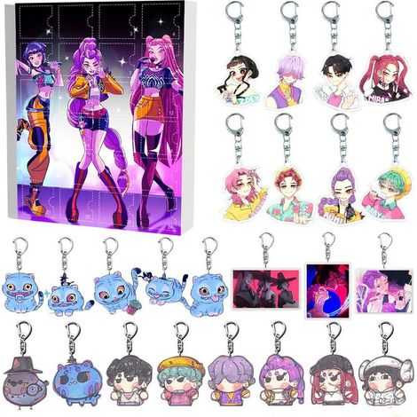 K-Pop-Dämonenjäger-Adventskalender aus Acryl – 24-tägige Überraschungsgeschenkbox, ideal für Fans und Kinder (1/5)