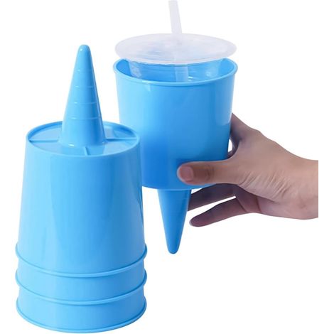 Porte-De Plage 4 Pièces Dessous De Verre Multifonctions Portables Sous-Verres Plage Sable Pour Piscine Extérieur Vacances D'Été Camping Pique-Nique Pelouse Patio Boissons