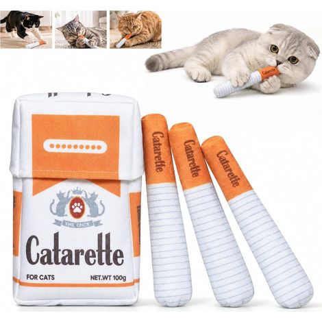 Catarette para gatos, juguete con hierba gatera, cojín con hierba gatera. (1/5)