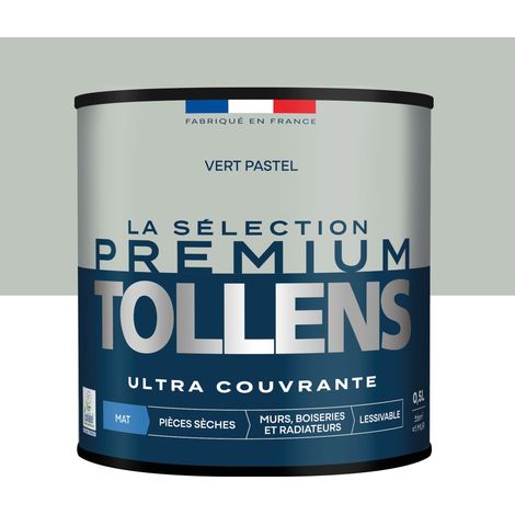 Tollens - Peinture intérieure couleurs - La Sélection Premium Mat - Ultra Couvrante - Vert Pastel 0,5 L - 6m² (1/5)