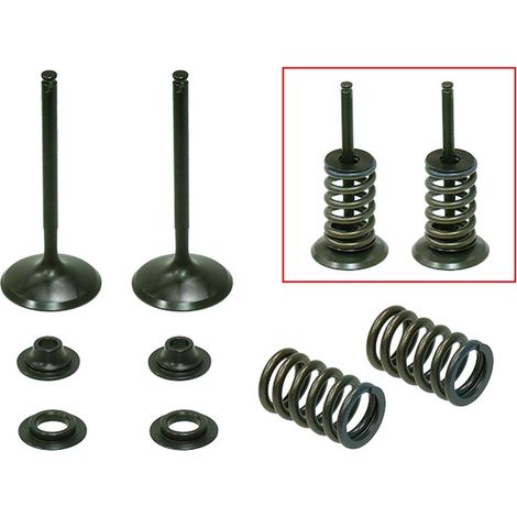 PSYCHISCHE EINLASSVENTILE (VENTILSATZ MIT FEDERN UND UNTERLEGSCHEIBEN) HONDA CRF 450 R '02-'08, TRX 450 R/ER '06-'14 STAHL (MX-09502I) (36X5,49X84,75MM)