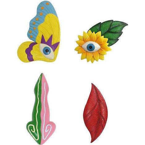 Statues décoratives colorées en forme de papillon pour arbres - Accessoires de décoration fantaisistes pour jardin