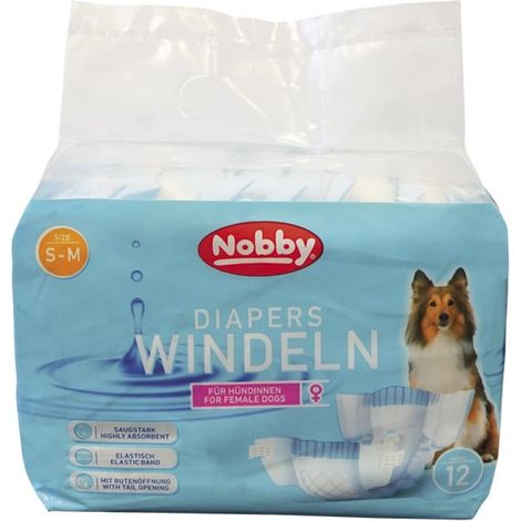 Nobby® Hunde Windeln für Hündinnen S-M 28-40 cm - 12 Stück