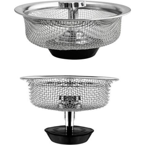 2pcs Filtre Universel Pour Évier De Cuisine En Acier Inoxydable (1/5)