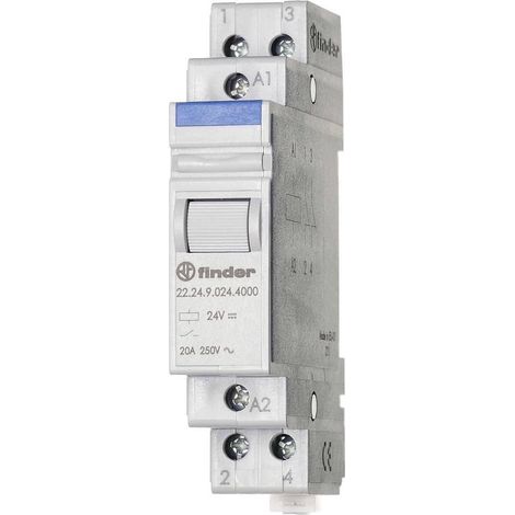 Finder 22.24.9.024.4000 relè industriale 24VDC 20A