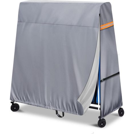 Tischtennisplatten Abdeckung wasserdicht 300D Oxford mit Aufbewahrungstasche und Reflektorstreifen (1/5)