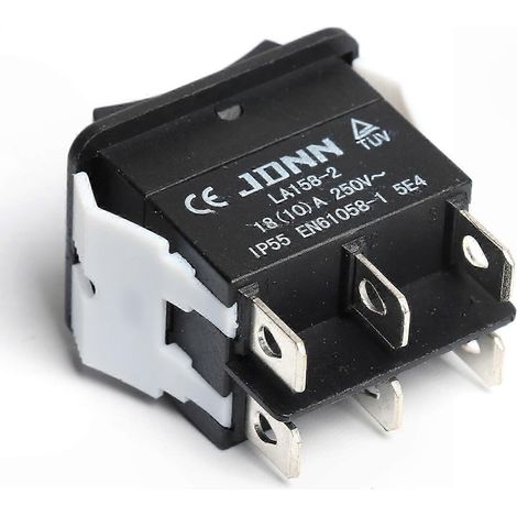 Ensemble de commutateur de commande électronique miniature, interrupteur à double réinitialisation, 10 A 250 V étanche. (1/5)