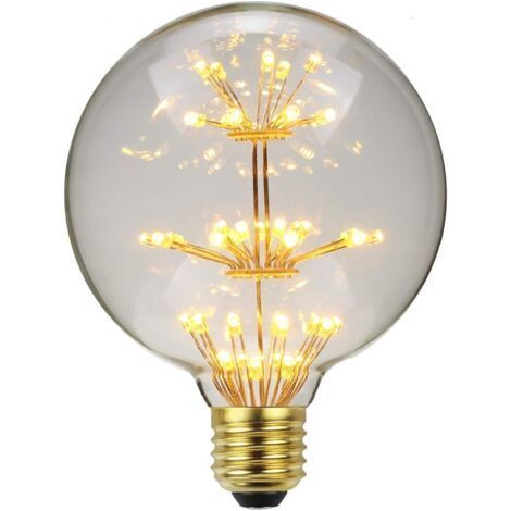 LED Vintage Light Bulb RGB Fireworks Edison Bulb G95 3W 220/240V E27 Decorative Light Bulb (Fireworks) (1/5)