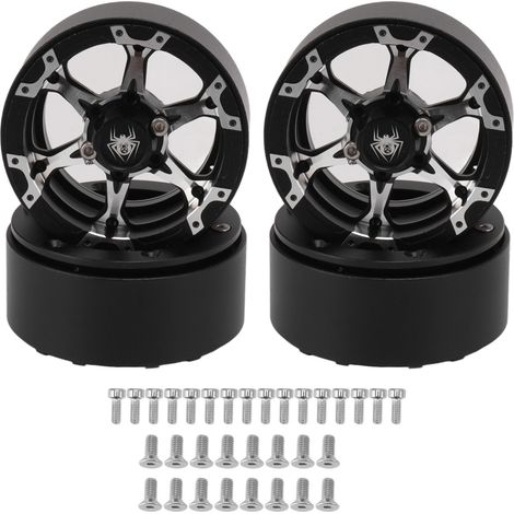 1,9 Zoll RC-Felge mit wiederverwendbarem Beadlock, stabilem silber/schwarzem Grip, präzises Ersatzteil für Traxxas TRX4. (1/5)