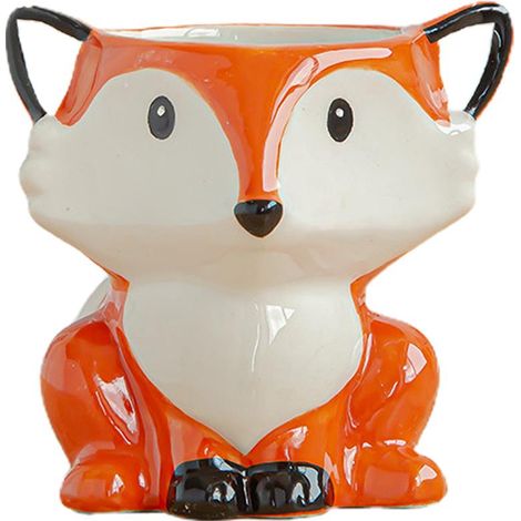 Pot de fleur en céramique mignon forme animale pour succulentes, décoration de jardin ornementale (1/5)
