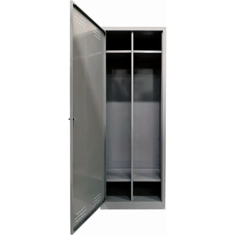 ARMADIO SPOGLIATOIO IN METALLO CON 1 ANTA 60 X 40 X H167 CM (1/5)