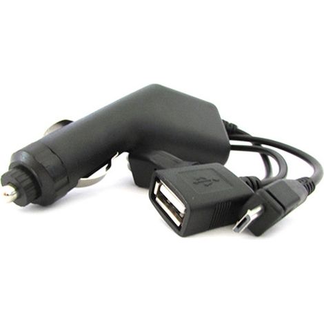 Alimentatore Convertitore DC-DC 3A Da DC 12V 24V a DC 5V Caricabatteria Auto USB e Micro USB Con Accendisigari Fulree (1/3)