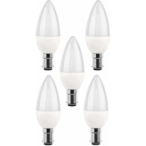 confezioni di lampadine LED B15, lampadina a incandescenza da 5 W, 220 V 270 lm, luce diurna 3000 K, attacco a baionetta B15, [classe di efficienza energetica A+].