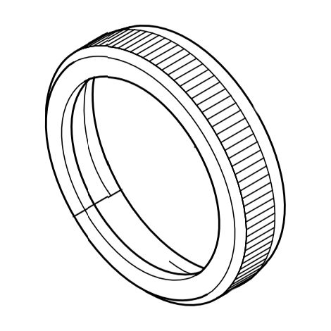 Ghiera corpo valvola per forbice pneumatica Lisam Super Sly originale