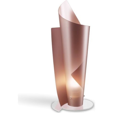 Lampada da tavolo in Polilux VELA Rame diametro 19 x h50 cm (1/2)