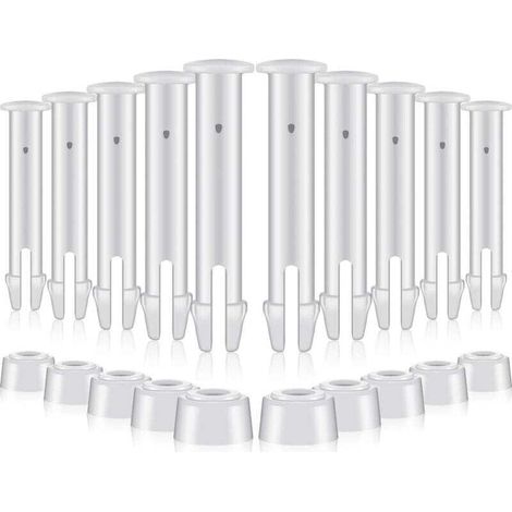 12 Pièces Goupilles en Plastique pour Round Metal Frame Pools Pièces de Rechange pour Joints de Piscine pour Joints de Piscine,Remplacement de pièces de Rechange Joint Pins(6cm/2.36in) (1/4)