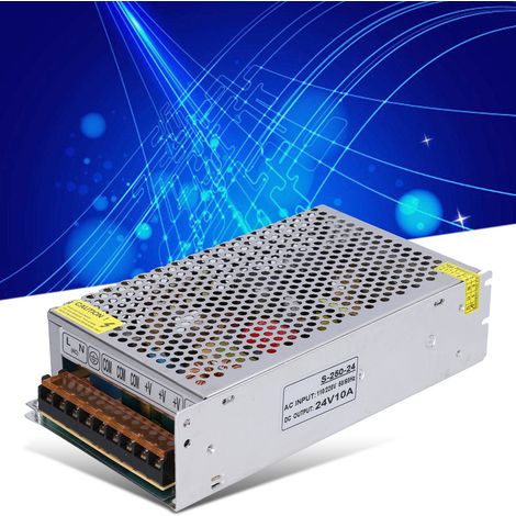 JYIO DC 110/220V Schaltnetzteil für LED-Überwachungsstreifen, S-250-24 Leistungstransformator (1/5)