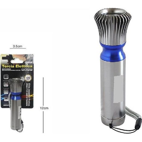 Trade Shop - ULTRA HELLE TASCHENLAMPE LICHT 1LED WASSERDICHT CAMPING JD051 12CM 63364 -