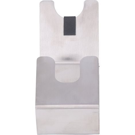 Support pour porte-filtre à café en acier inoxydable argenté, sans fond, pour porte-filtre simple ou double (1/5)