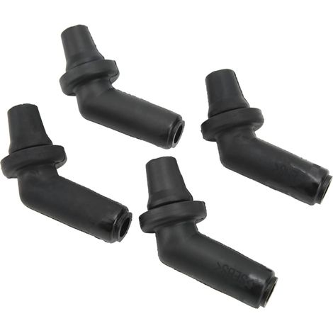 Lot de 4 Raccords de Tuyau de Vidange pour Toit Ouvrant de Voiture, Connecteur de Tube de Vidange pour Toit Ouvrant EEH500100 en Caoutchouc Noir de Remplacement pour LR3 LR4 (1/5)