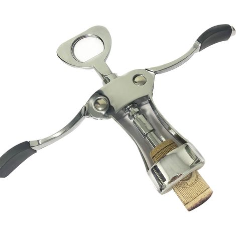 Ouvre-bouteille À Ailes - Ouvre-bouteille En Alliage De Zinc Pour Vin Et Bière - Outil Multifonctionnel Pour Bouchons Et Liège - 1 Pièce (1/5)