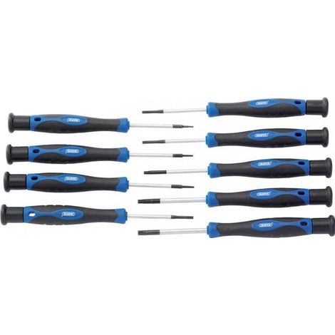 Draper 28117 - Set di cacciaviti di precisione, 9 pezzi