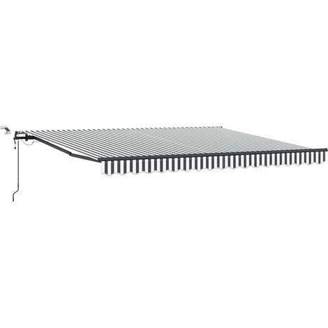 Maison Exclusive - Tenda Retrattile Automatica LED Antracite e Bianco 400x300 cm