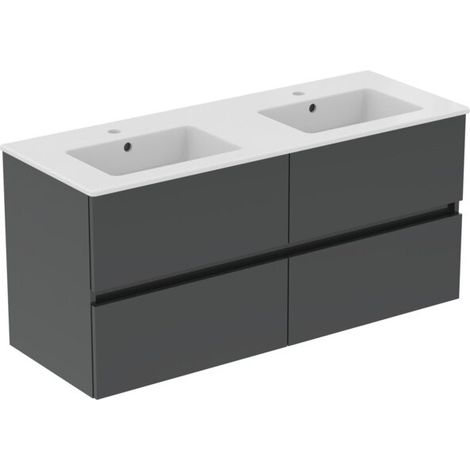 IDEAL STANDARD R0577TI Ensemble mobilier Eurovit+ avec vasque 121 cm blanc (1/5)