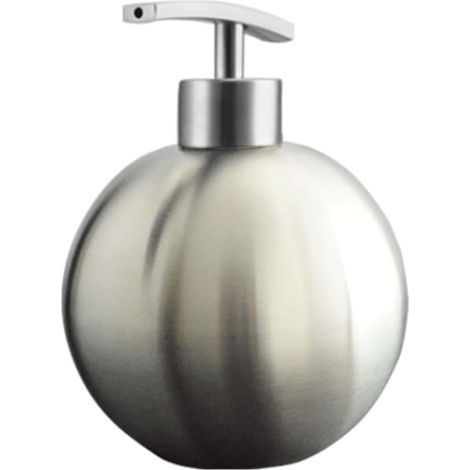 Facile Distributeur de Savon de comptoir,Pompe à Pression Manuelle,Bouteille de Savon de Lotion,récipient Rond Rechargeable en Acier Inoxydable Utilisation Facile (1/4)