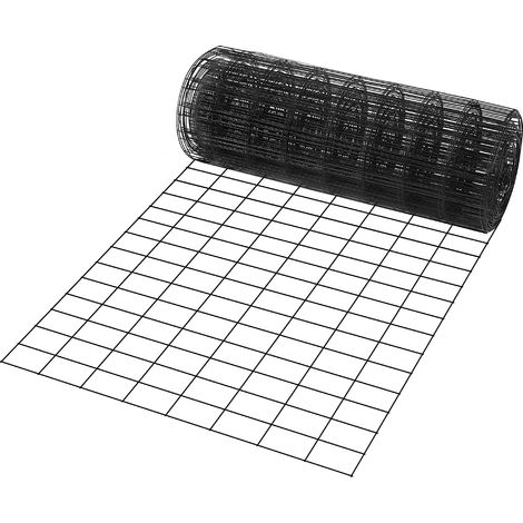 Mophorn Rouleau de treillis métallique galvanisé Hardware Cloth, 24" x 50', grillage à poules de calibre 16, treillis métallique enduit de vinyle pour barrière de poulailler, clôtures pour lapins (1/5)